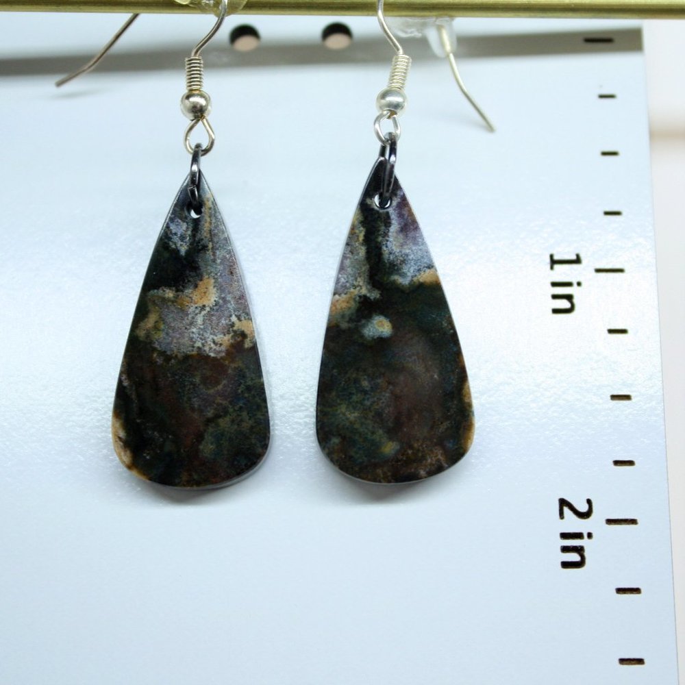 Polychrome Jasper Earrings (Nip!) - image 1